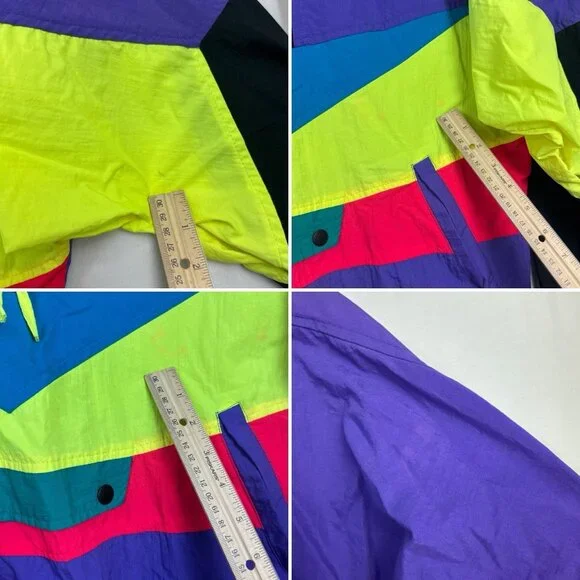 Vtg Dual Control Pullover Windbreaker Women's Medium READ LISTING 80s 90s Style - Picture 4 of 15